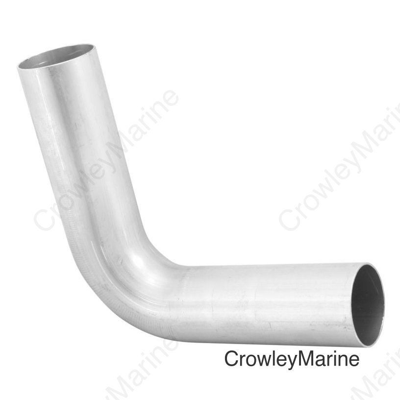 AEM 2.5 Dia Aluminum 90 Deg Bend Universal Tube