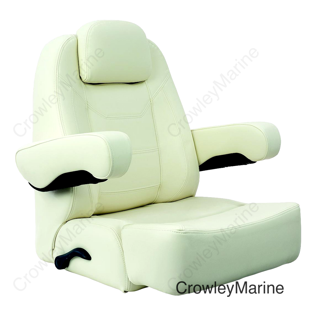 Springfield Marine 104214501 Charter Helm Low-Back with Bolster, Off-White