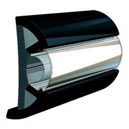 Taco V119990BBK802 Suproflex Rub Rail Kit, Medium, 80', Black/Chrome thumbnail-1