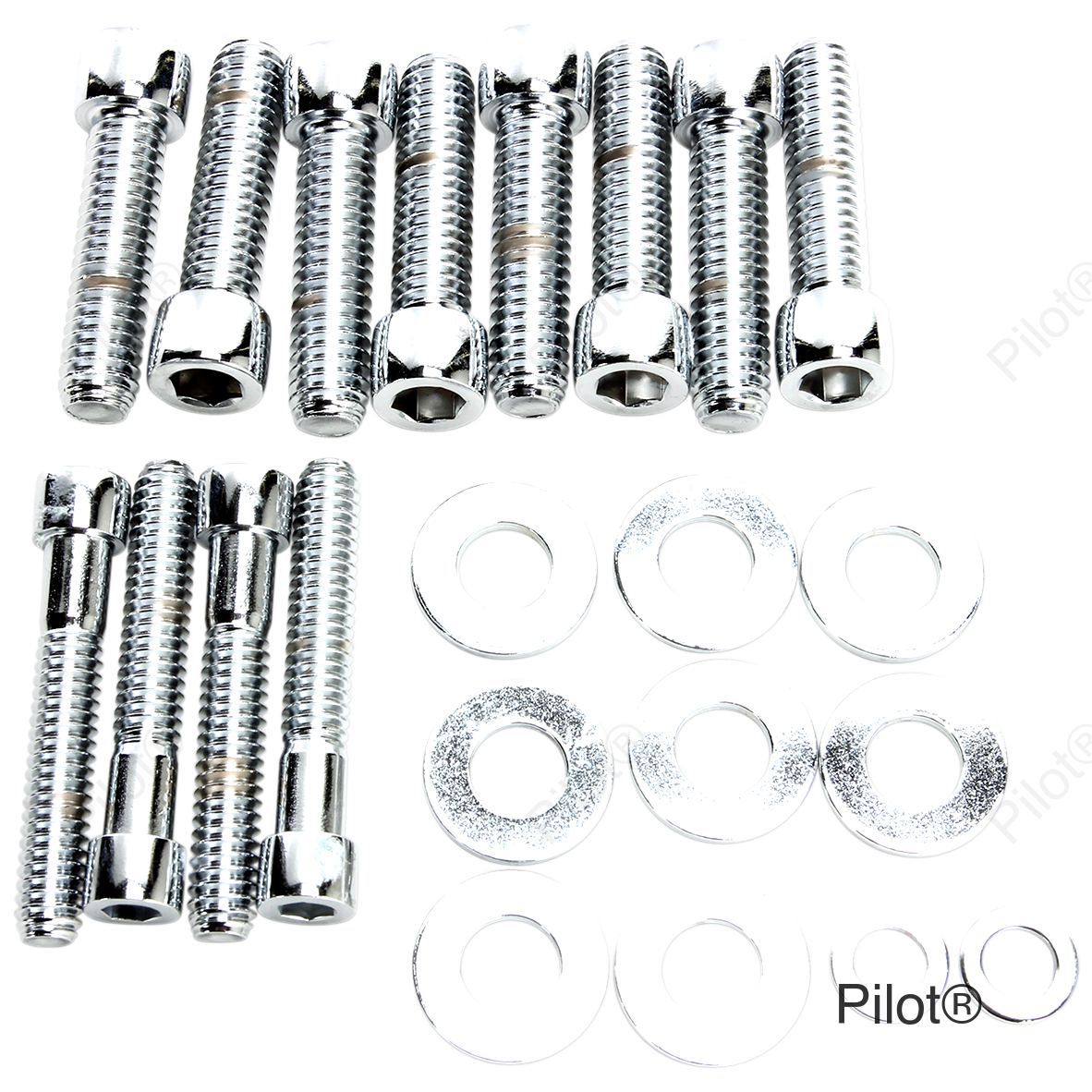 Bolt Kit - Transmission Side Cover - Socket-Head - Chrome