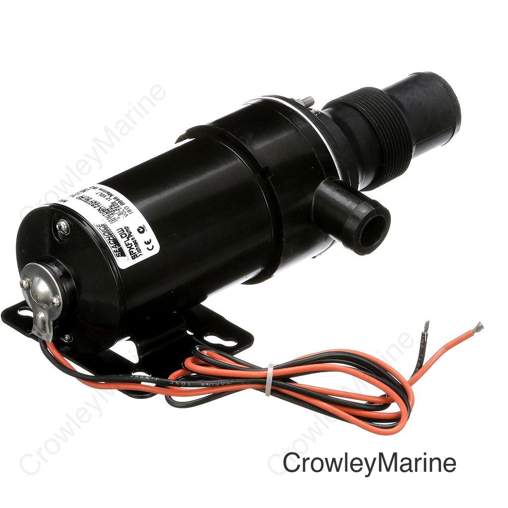 Seachoice Macerator Pump, 12V DC, 1-1/2 In. NPTF Inlet, 1 In. Outlet