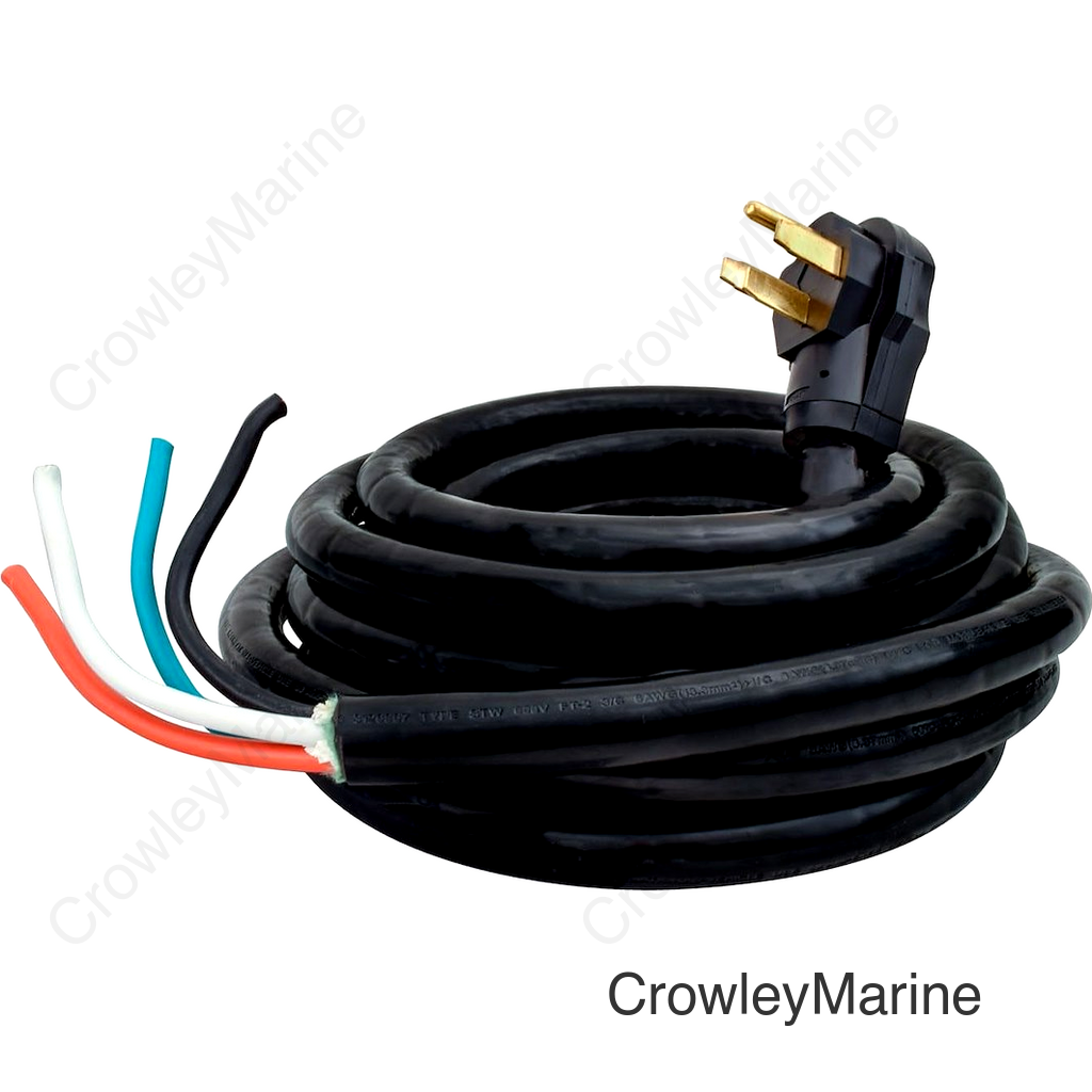 50A 25' NONDETACH CORD  BLACK  BULK