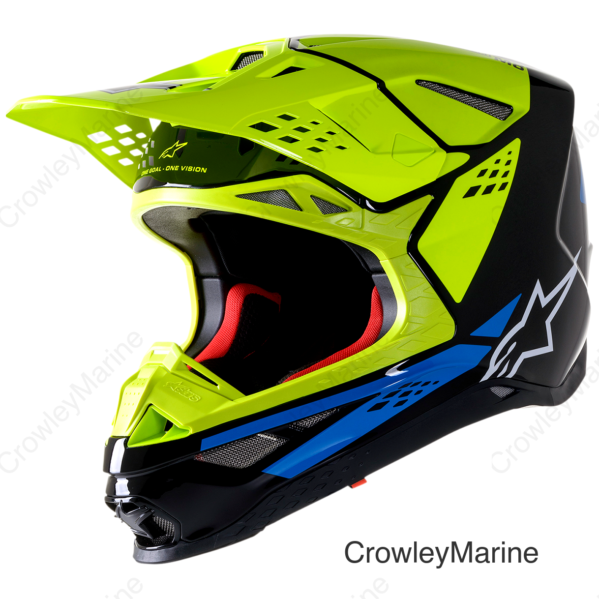 Supertech M8 Helmet - Factory - Black/Yellow/Blue - XL