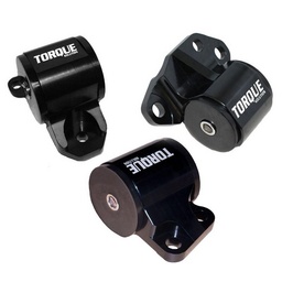 Torque Solution 3pc Billet Engine Mount Kit (2bolt): 92-95 Honda Civic/94-01 Integra/93-97 Del Sol thumbnail-1