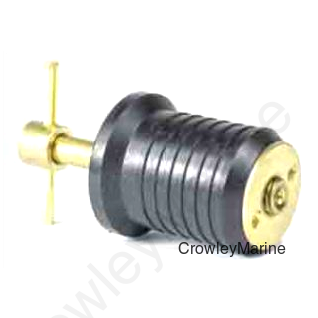 DRAIN PLUG - TWIST TURN BRASS 1'