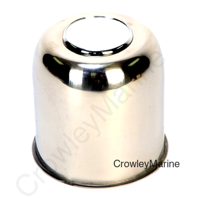 Wheel Center Cap, Stainless Steel, 3.75" Diameter with Removeable Center Cap Plug  (336401)