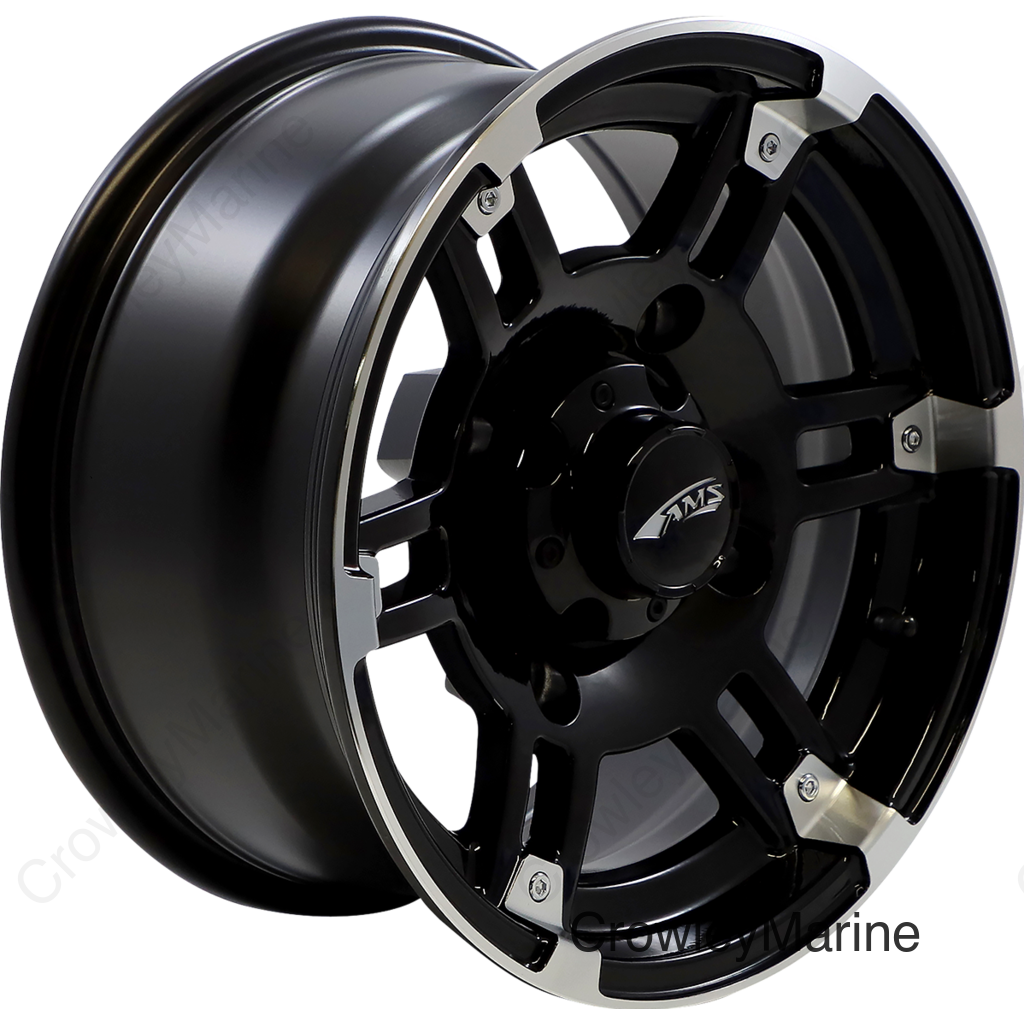 Wheel - Roll'n 104 - Front/Rear - Machined Black - 14x7 - 4/156 - 4+3