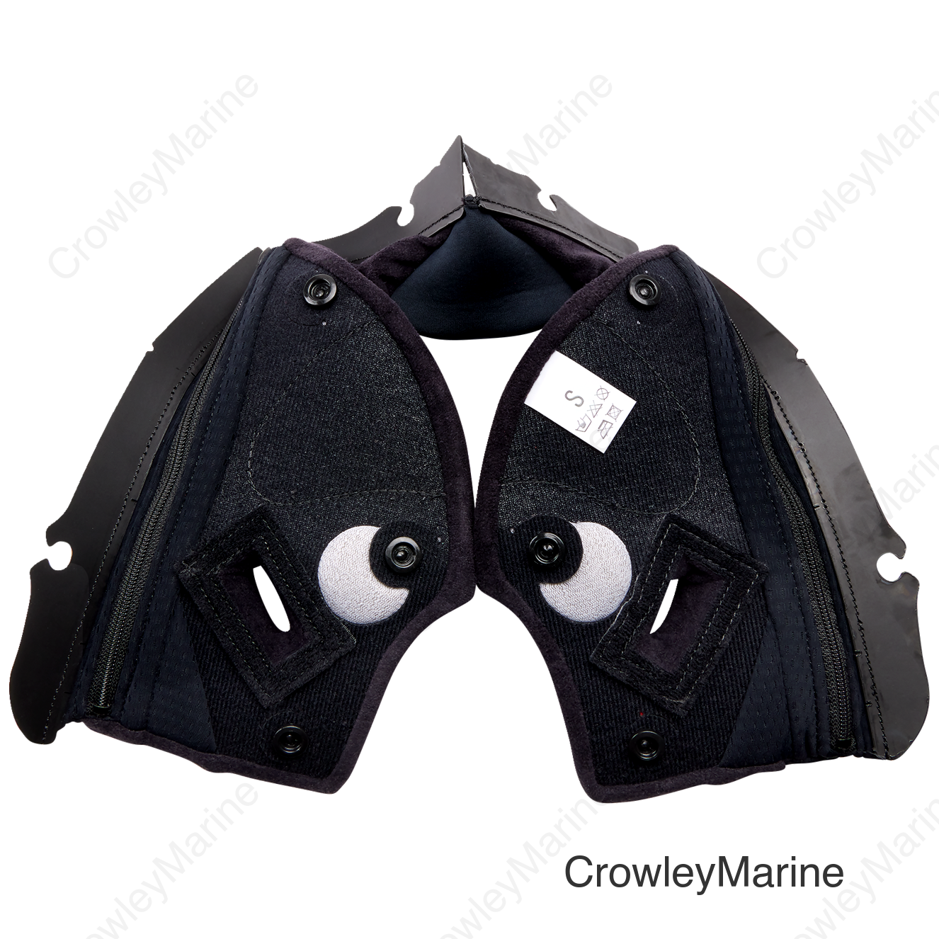 Pista GP RR Cheek Pads - Black/Red - Small