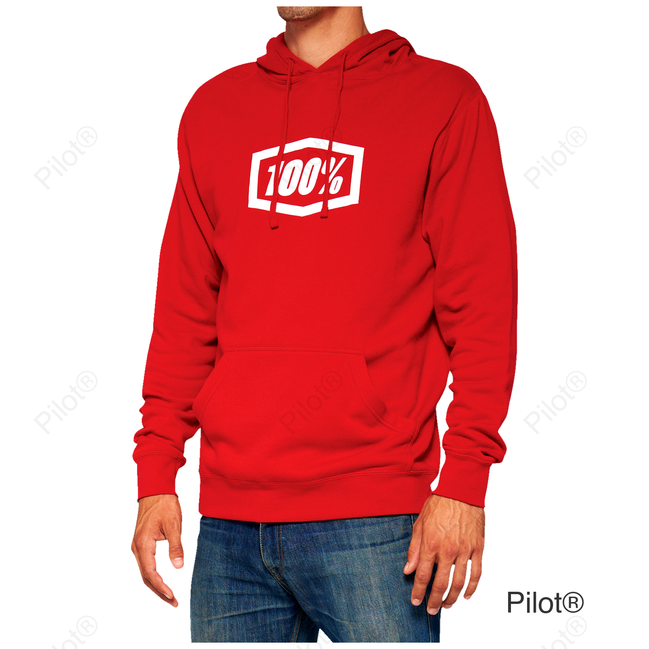 Icon Pullover Hoodie - Red - Medium