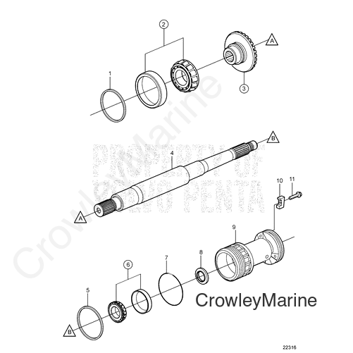 Shim Volvo - Volvo Penta (3850695)