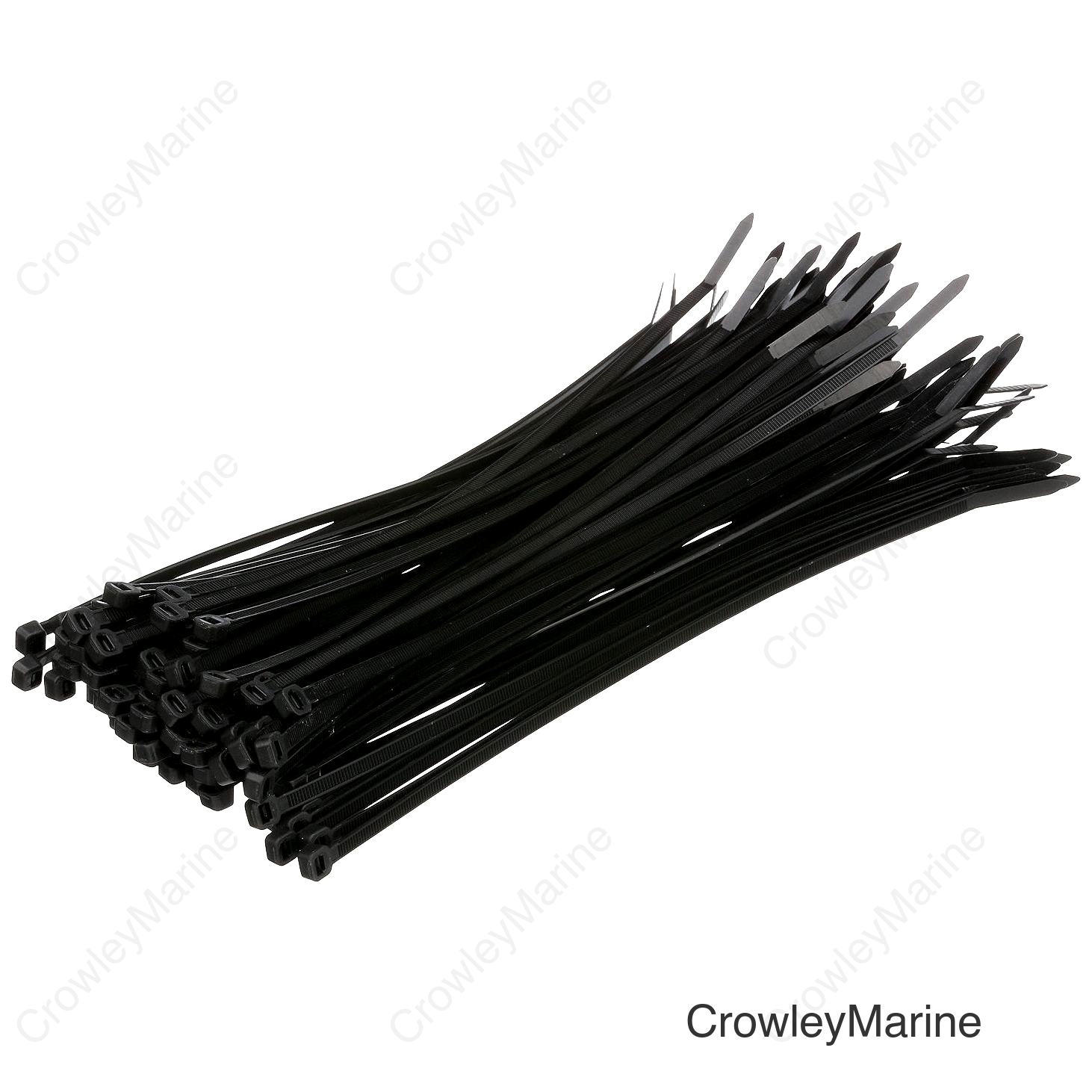 Seachoice Cable Ties, 11 in. Long, 50 Lbs. Max Load, UV Black, Pack of 500