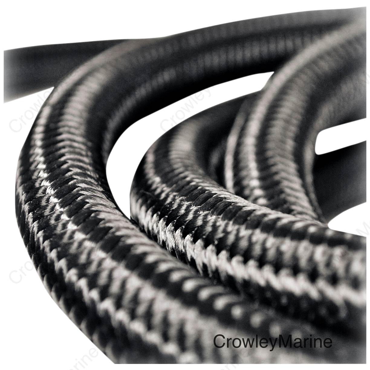 Fiber Braided Hose - Black - 10'