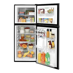 GE GPV10FSNSB 12V Top-Freezer Refrigerator, 9.8 cu. ft., Stainless thumbnail-1