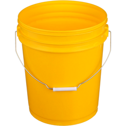Seachoice 5-Gallon Plastic Bucket w/ Metal Handle, Yellow thumbnail-2