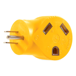Camco 90° Electrical Adapter, 15A Male, 30A Female thumbnail-0
