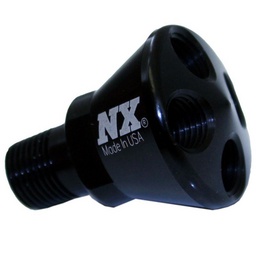 Nitrous Express 4 Port Micro Showerhead Distribution Block - Black thumbnail-1