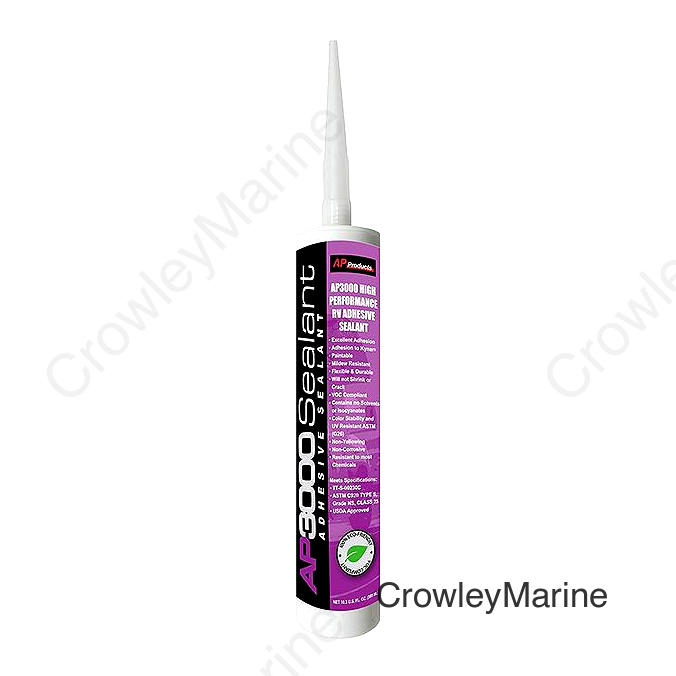AP Products 0173001 AP3000 High Performance Adhesive Sealant, Black, 10.3oz