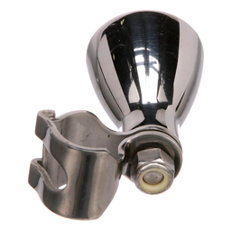 Seachoice Large Stainless Steel Turning Knob, Fits Destroyer Wheels, Black Plastic Knob Cap thumbnail-2