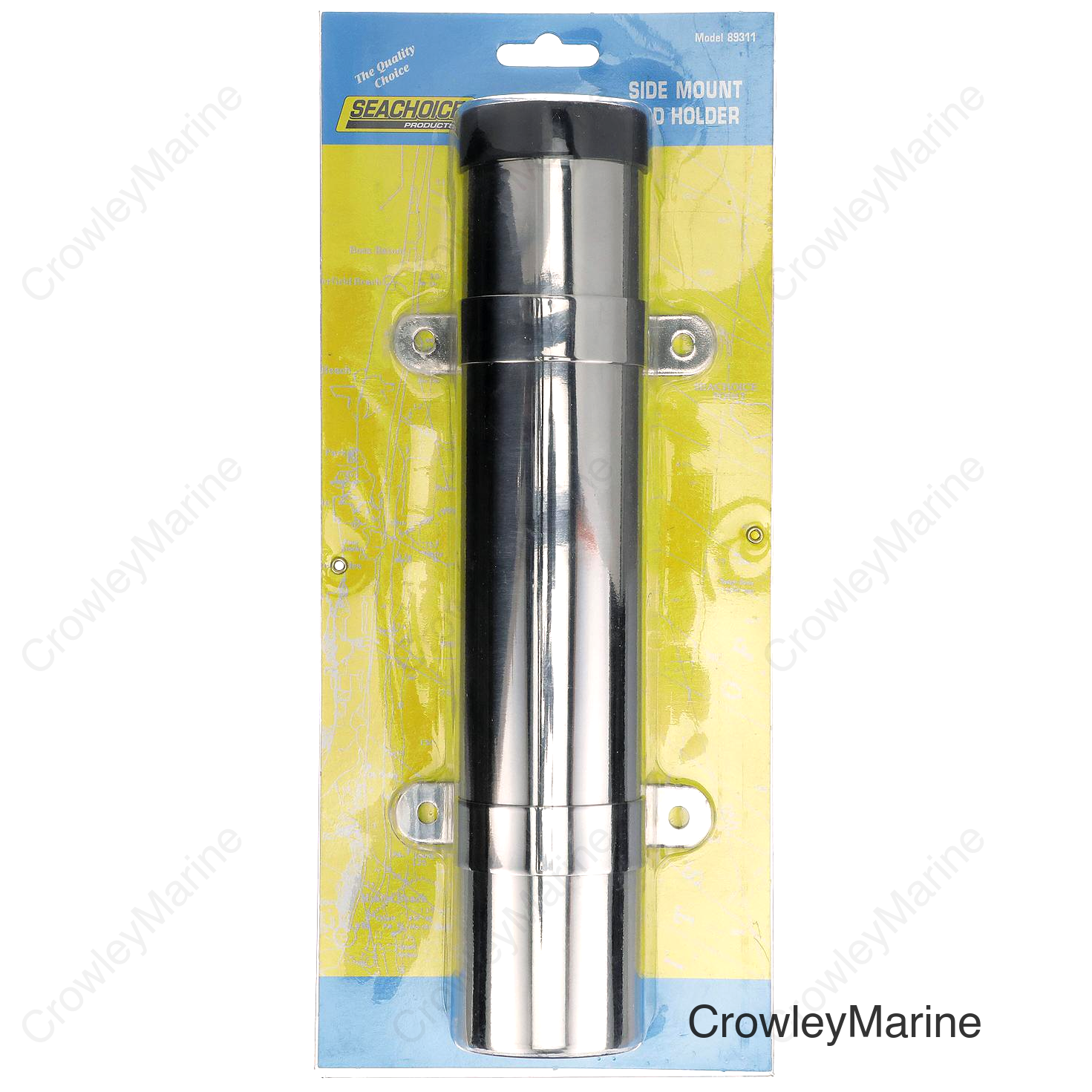 Seachoice Side Mount Rod Holder, Stainless Steel, 1-5/8 in. ID