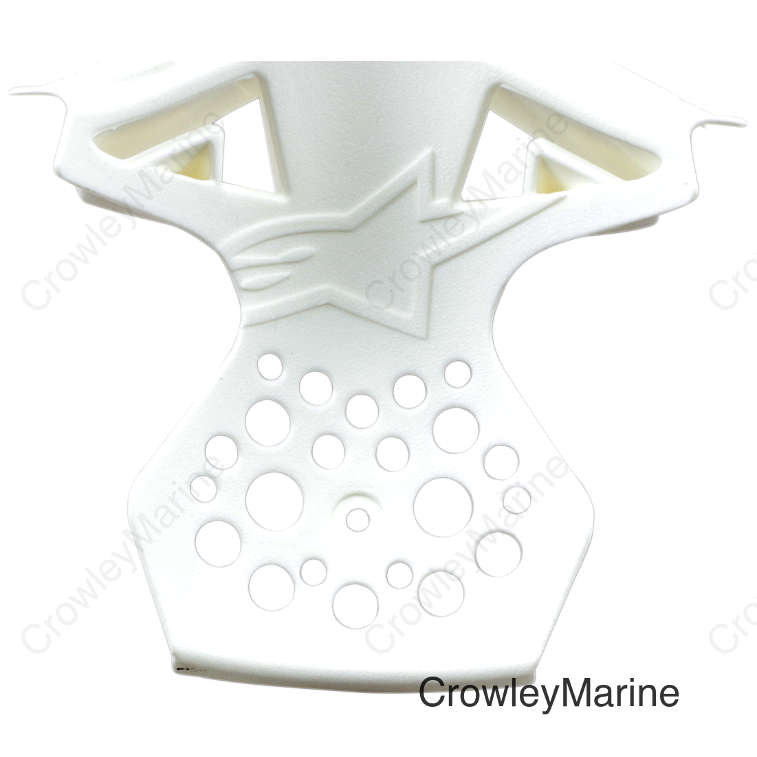 Supertech M8/M10 Chin Vent Frame - Gloss White - XS/S
