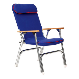 Seachoice Canvas Folding Chair 
Blue w/ Red Trim thumbnail-4