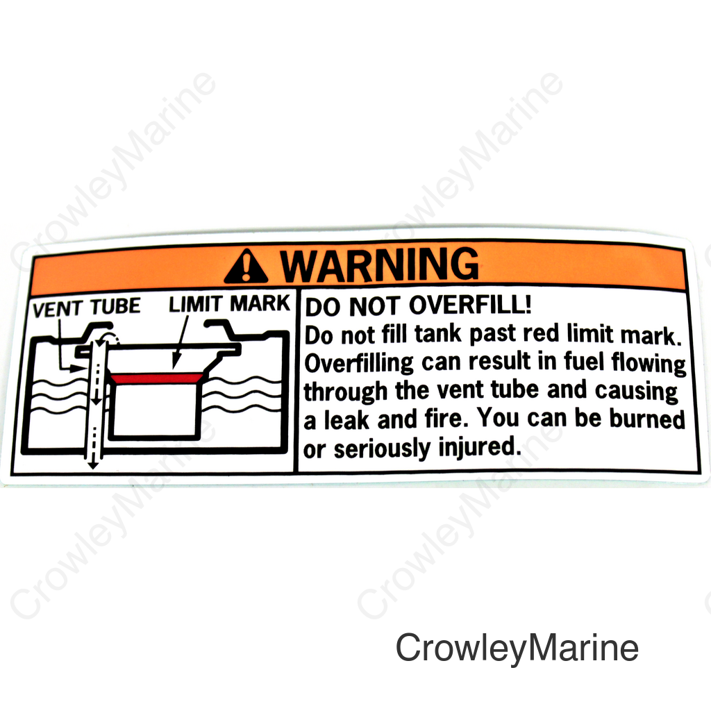 LABEL, FUEL WARNING