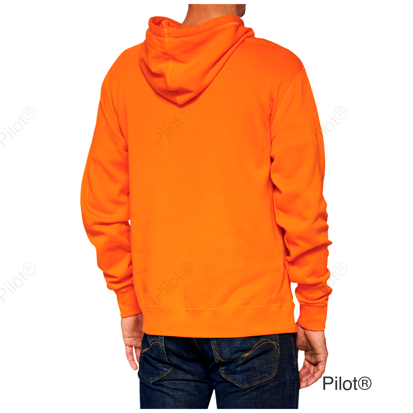 Hoodie Icon - Orange - Large