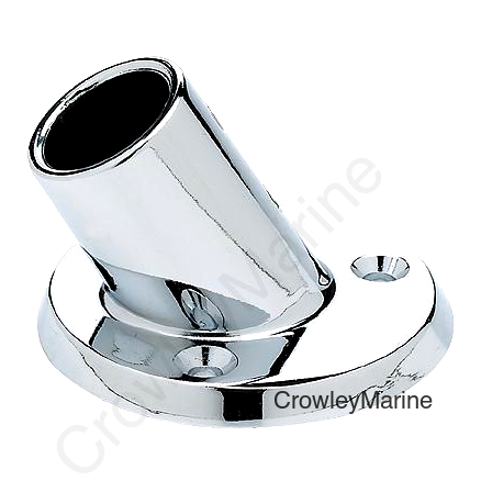 Seachoice Round Base Rail Fitting For 7/8" OD Tubing