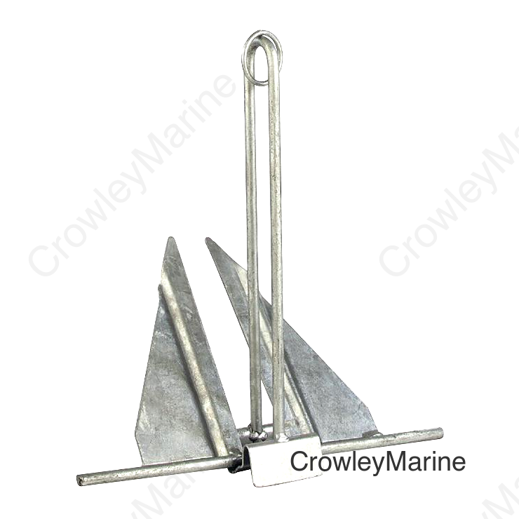 Seachoice Utility Anchor with Slip Ring Shank, Hot-Dipped Galvanized Steel, 5E, for Boats 10-15 ft.