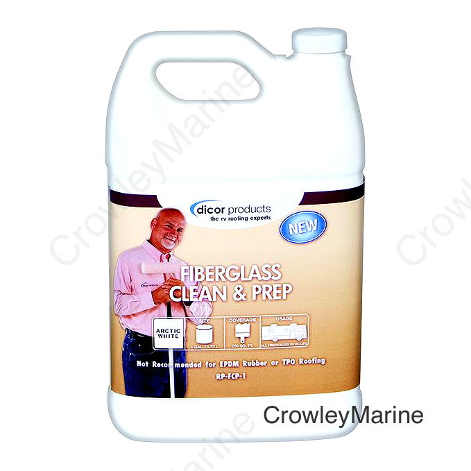 Dicor Fiberglass Clean & Prep, White, Gal.