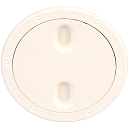 Seachoice Twist 'N' Lock Marine Boat Deck Plate, White Finish, Up to 6-1/2 In. thumbnail-0