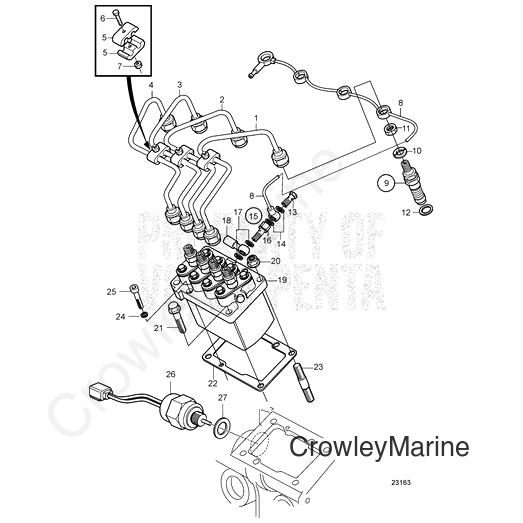 Delivery Pipe(V2) - Volvo Penta (3583524)