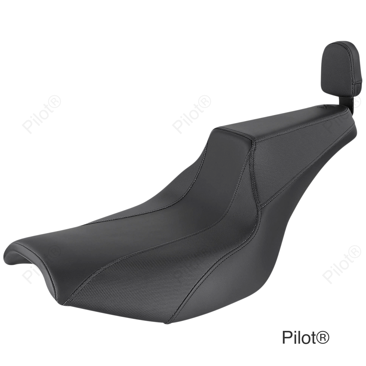 Seat - Signature Series - With Passenger Backrest Pad - Gripper - Black