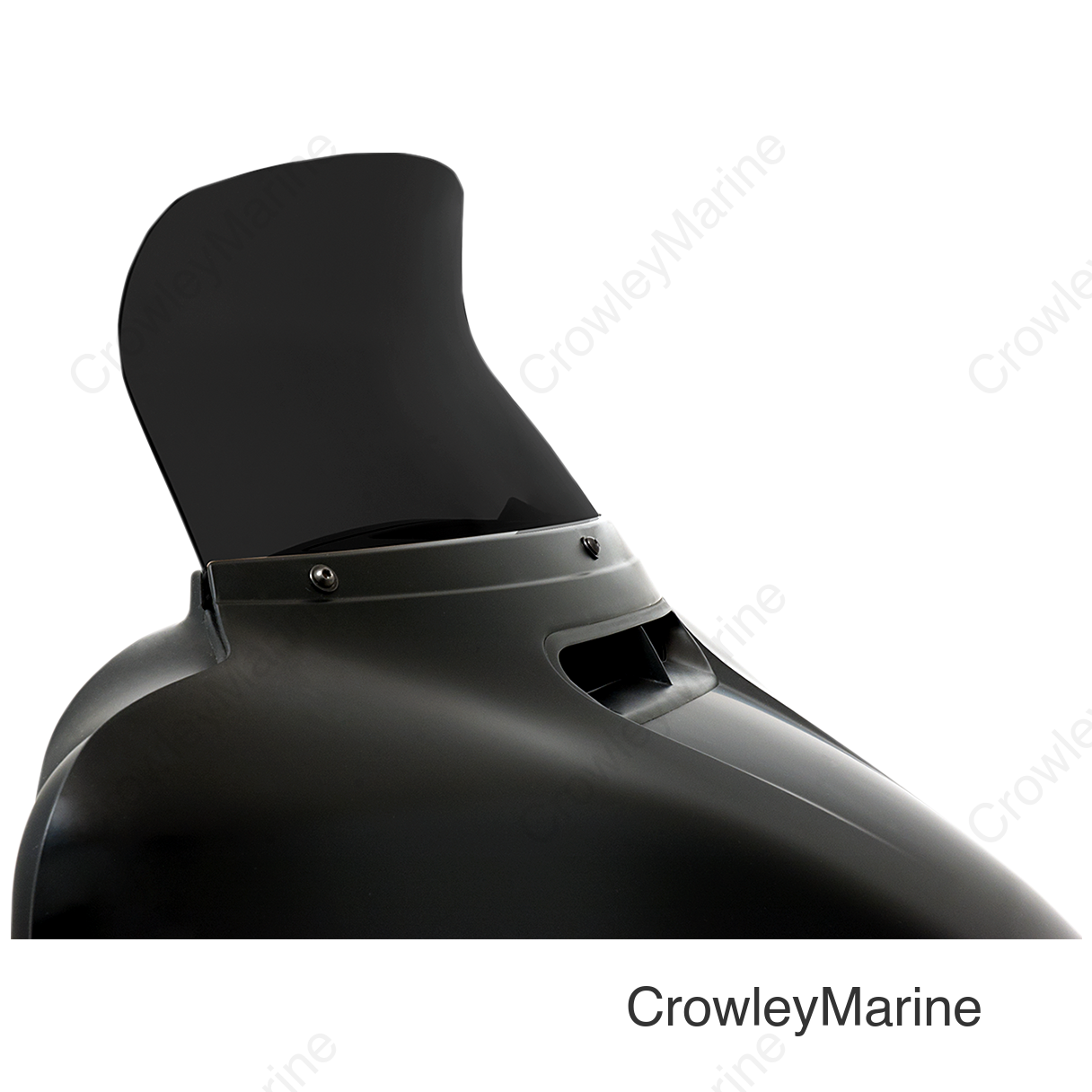 Spoiler Windshield - 8-1/2" - Dark Black Smoke - FLH