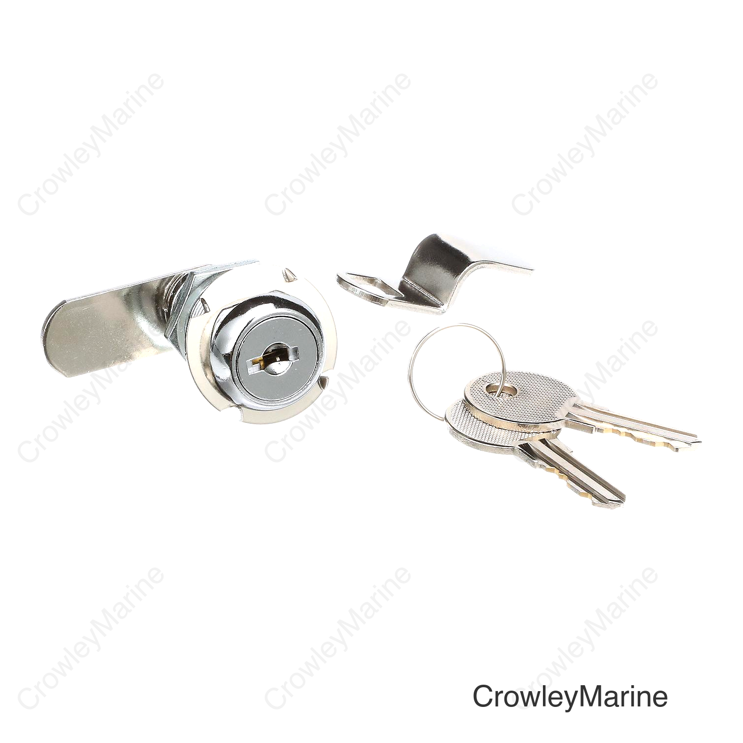 Seachoice Chrome-Plated Steel Cam Lock w/ 2 Matching Keys