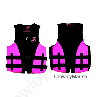 Seachoice Evoprene Multi-Sport Life Jacket - Youth - Pink/Black, USCG Level 70