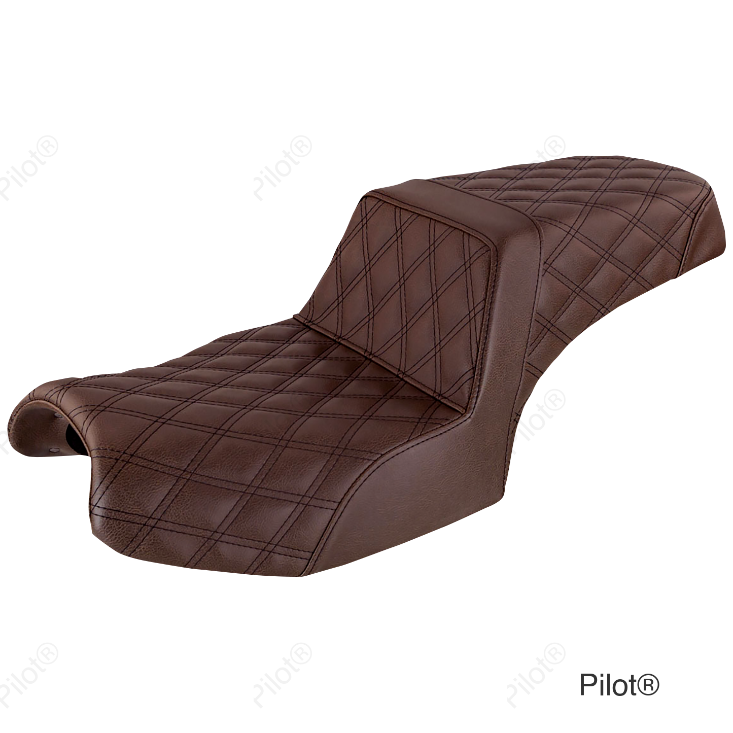 Step-Up Seat - Full Lattice Stitch - Brown - Challenger