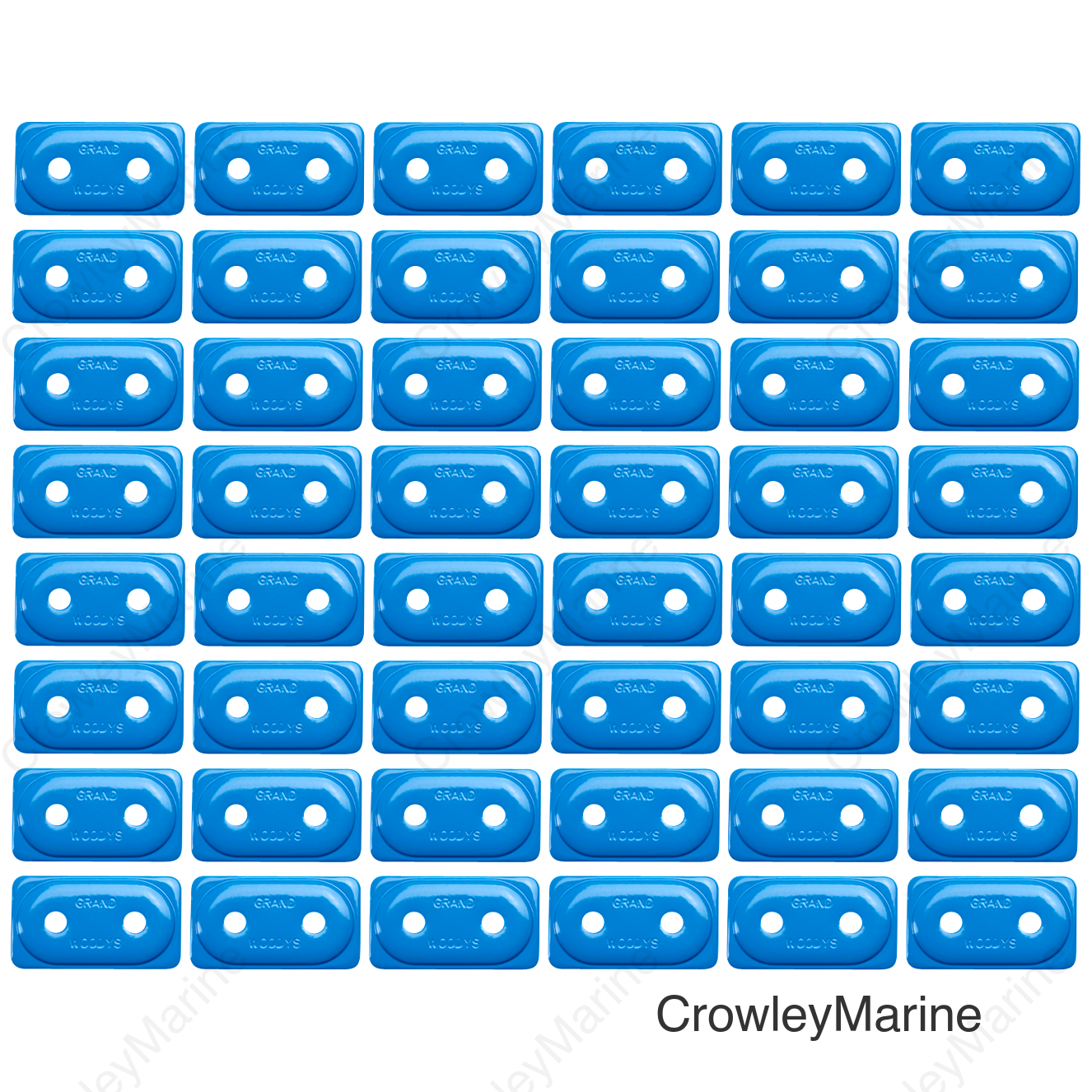 Support Plates - Blue - Double - 48 Pack