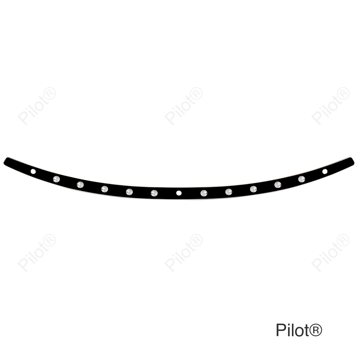 Windshield Trim - Black - Dish - '96-'13 FLH