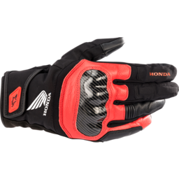 Honda SMX Z Drystar® Gloves - Black/Bright Red - Large thumbnail-1