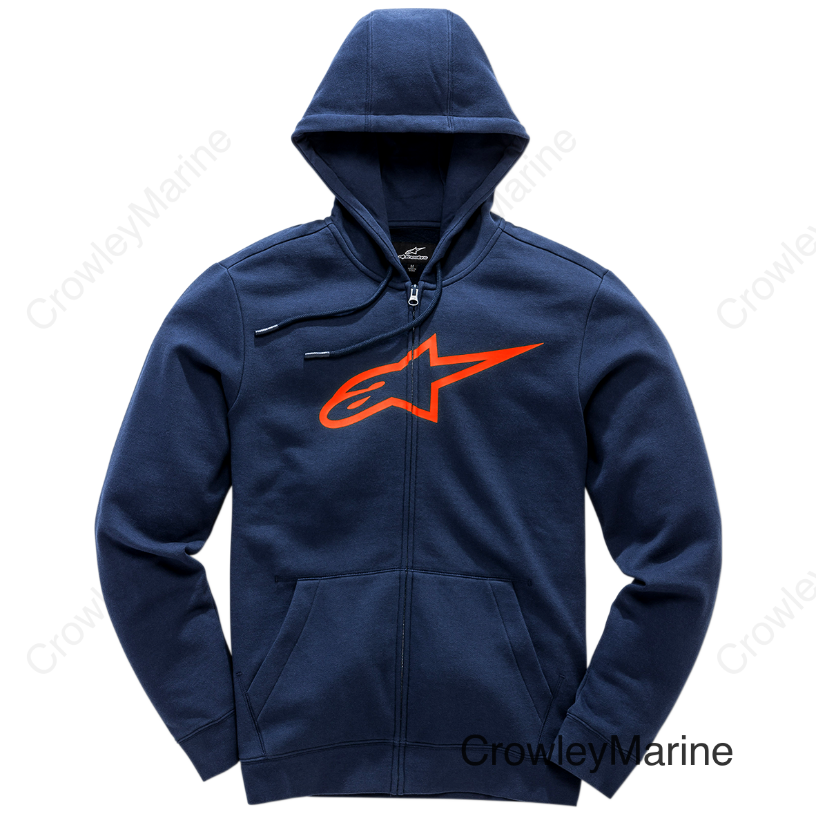 Ageless 2 Zip Hoodie - Navy/Red - XL