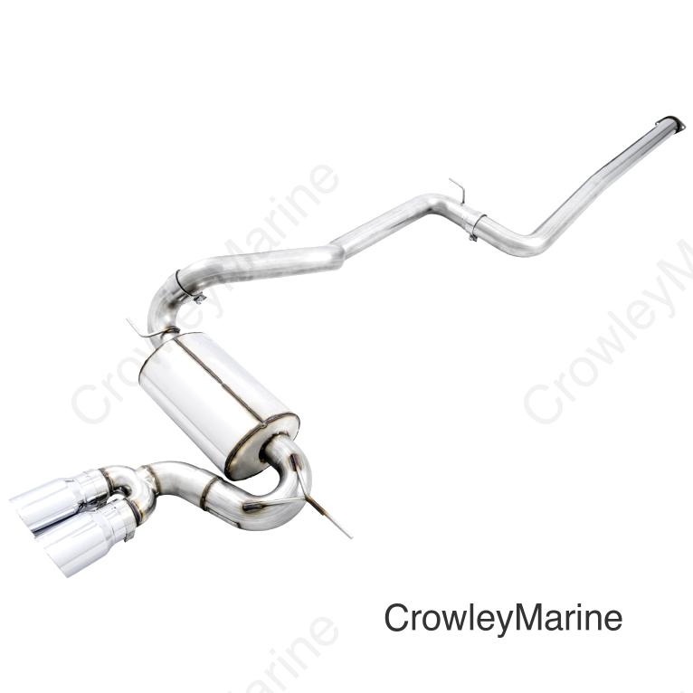 AWE Tuning Ford Focus ST Touring Edition Cat-back Exhaust - Non-Resonated - Chrome Silver Tips