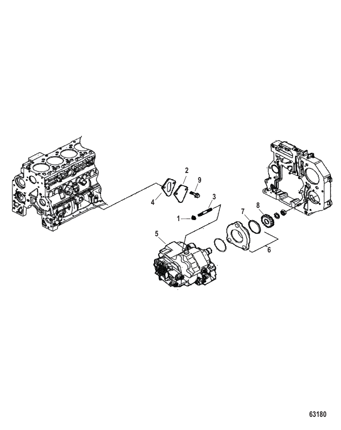 Injection Pump Drive Gear - Serial Range Stern Drive 6.7L 500 TCA ...