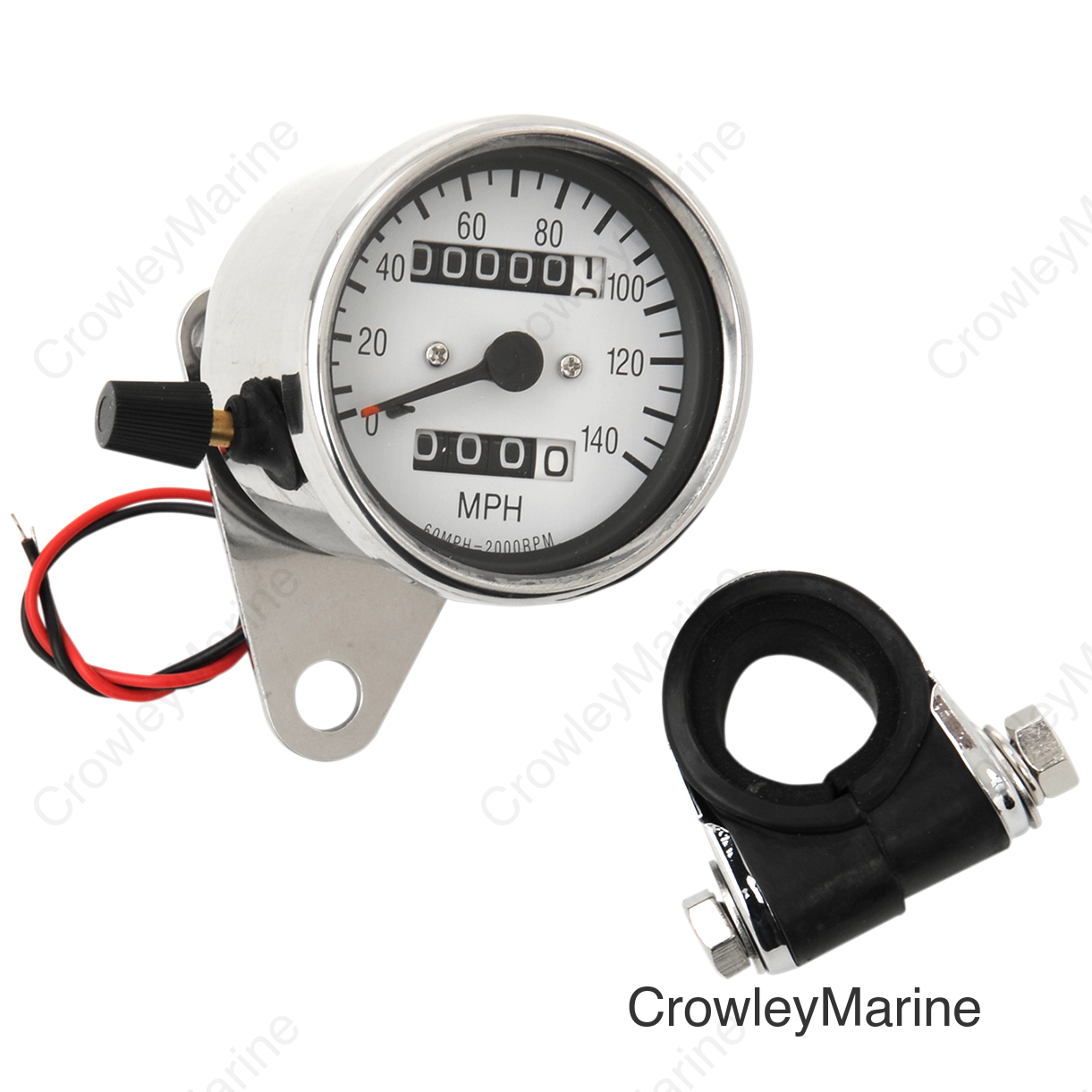 2:1 WHT SPEEDO W/TRIP MTR