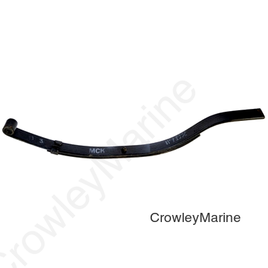 Slipper Spring, 1000lb, 2 Leaf, 27 3/8", 1 3/4" Wide, 9/16" Diameter, Nylon Bushing (067800)