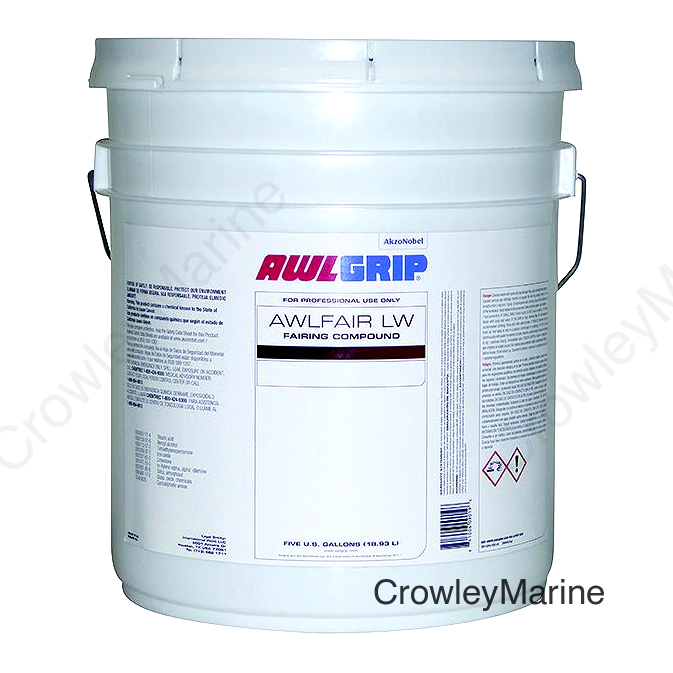 Awlfair LW Trowelable Fairing Compound Fast Converter, Red 5-Gal.