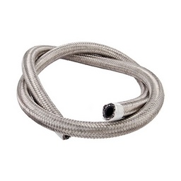 Torque Solution Stainless Steel Braided Rubber Hose -6AN 5ft (0.34in ID)