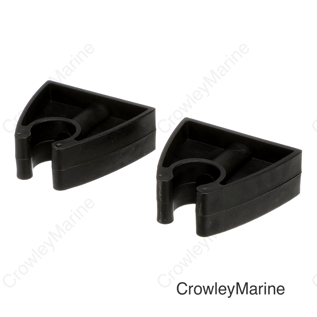 Seachoice Rubber Organizing Storage Clip, Black, Set of 2, One size