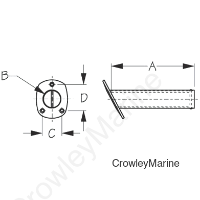 STAMPED Stainless Steel ROD Holder (325170-1)
