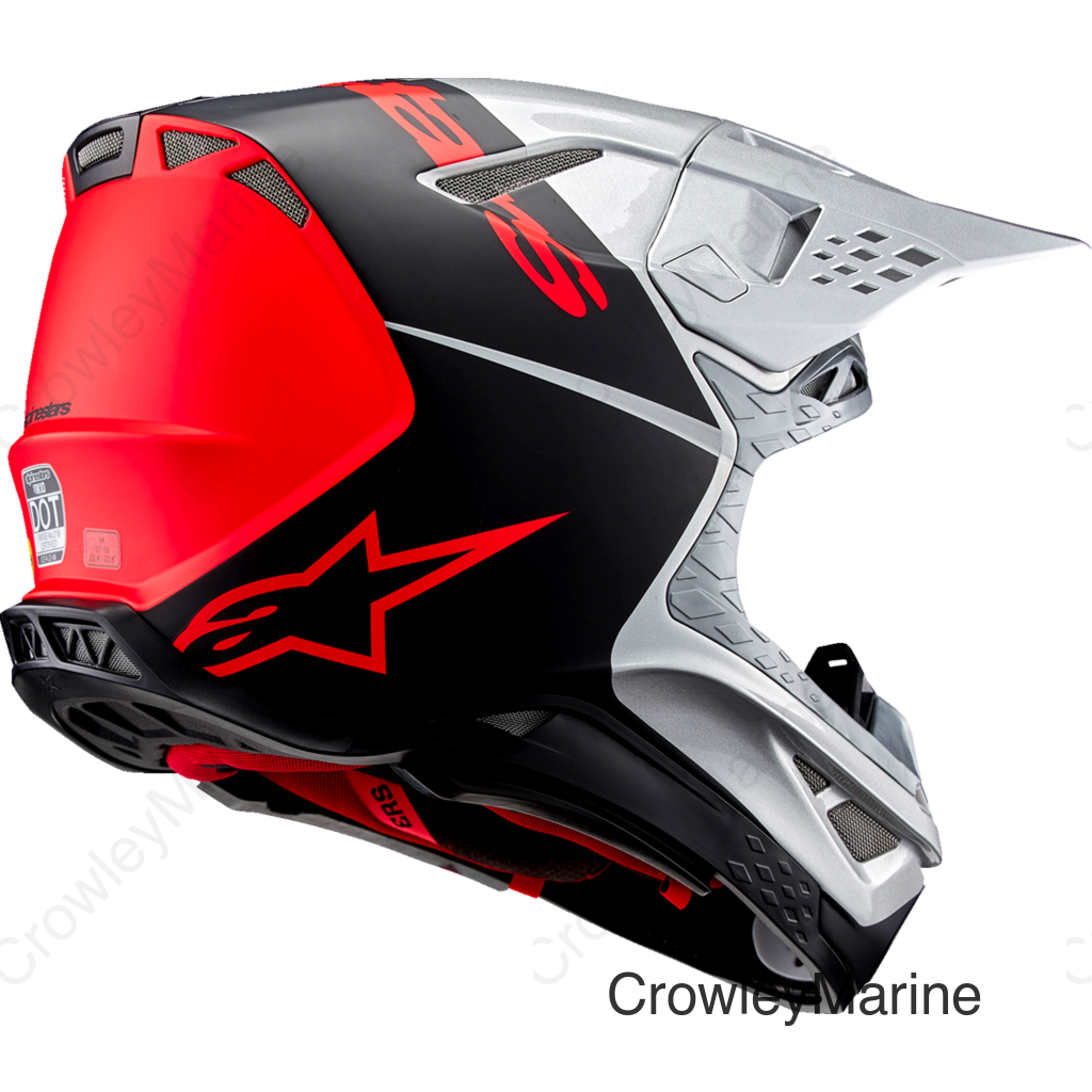 Supertech M10 Helmet - Flood - MIPS® - Gloss Silver/Black/Orange Fluo - Small